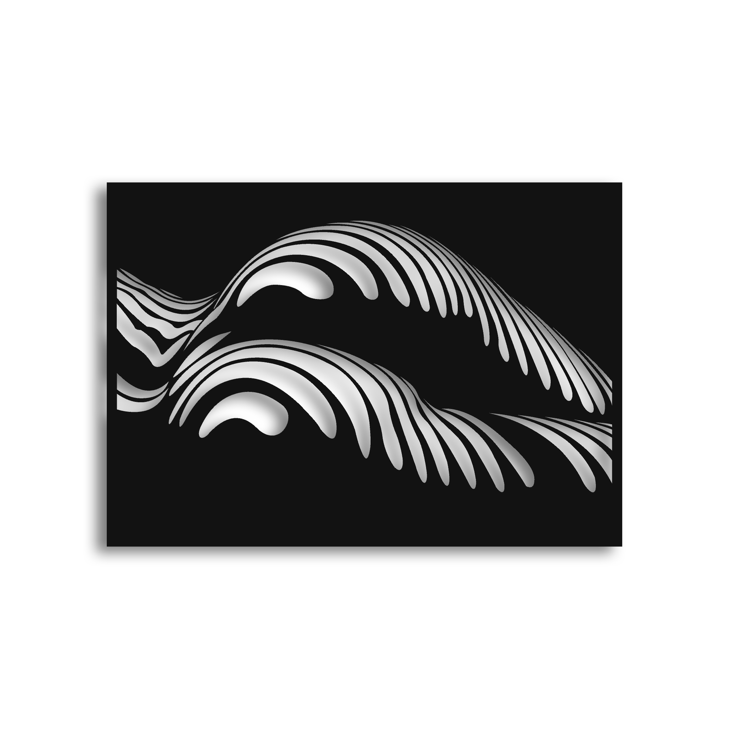 Wandbild Frauenkörper liegend abstrakt | Stahl pulverbeschichtet